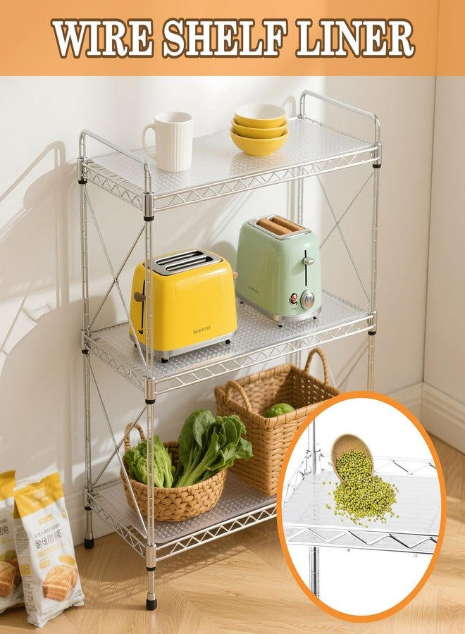 Klmnop Pantry Shelf Liner for 18 inch Wire Shelving, Thick 1mm Easy to Cut, Non-Slip Waterproof Wire Shelf Liner for Shelves, Drawer, Cabinet, Kitchen, 17.7 x 197 Inch - Image 2